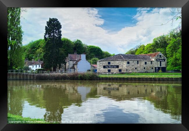 The Boat Inn Sprotbrough Framed Print by Alison Chambers