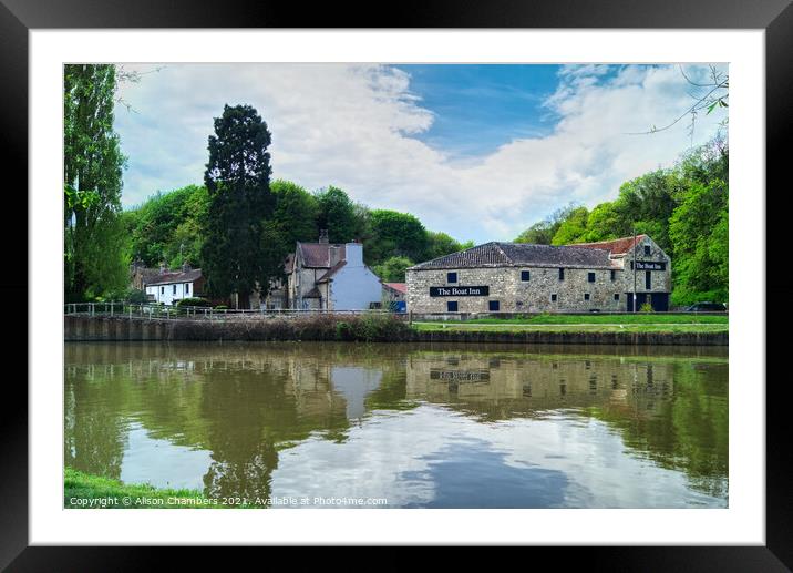 The Boat Inn Sprotbrough Framed Mounted Print by Alison Chambers