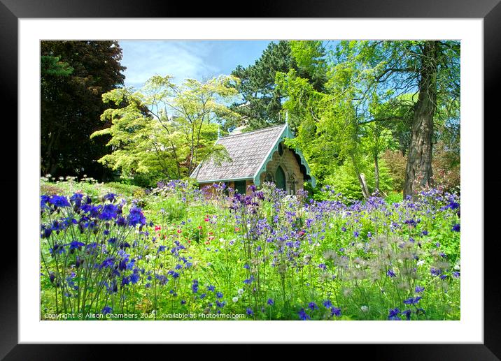 Harrogate Valley Gardens Magnesia Well Framed Mounted Print by Alison Chambers