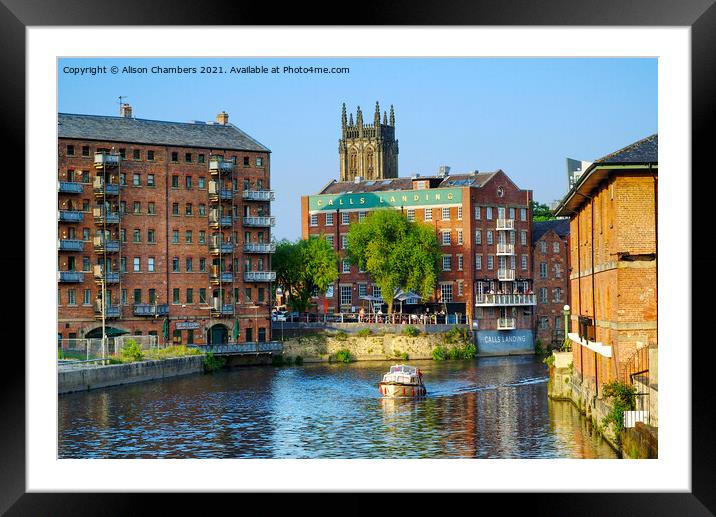 Leeds River Aire  Framed Mounted Print by Alison Chambers