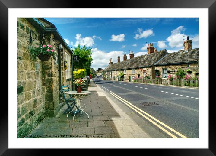 Wentworth Village Framed Mounted Print by Alison Chambers