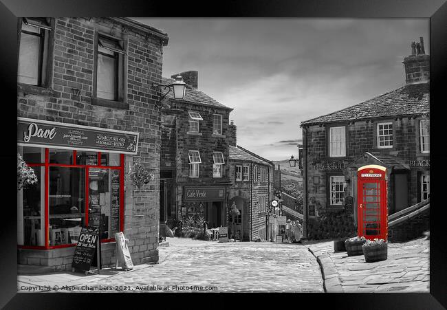 Haworth Colour Selected Framed Print by Alison Chambers