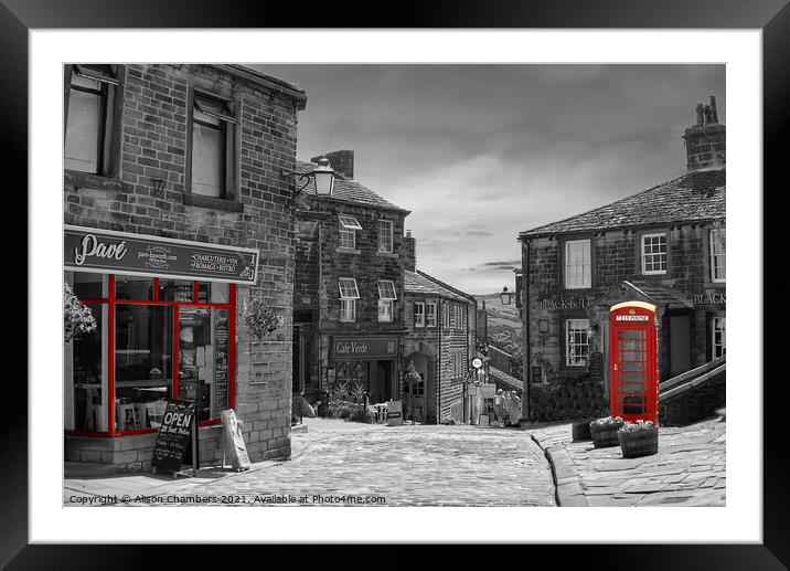 Haworth Colour Selected Framed Mounted Print by Alison Chambers