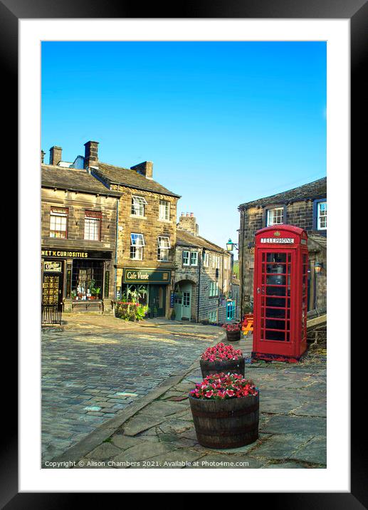 Haworth Framed Mounted Print by Alison Chambers