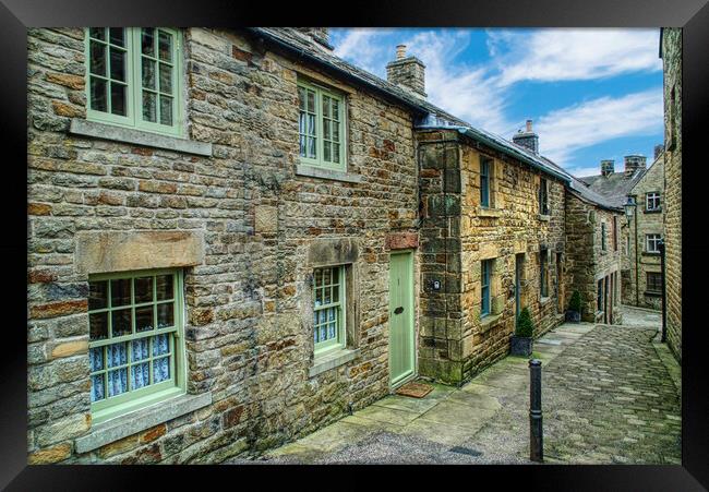 Longnor Chapel Street Framed Print by Alison Chambers