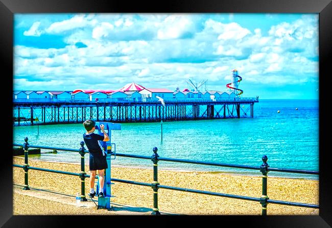 I Spy At Herne Bay Framed Print by Alison Chambers
