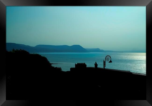 First Light At Lyme Regis Framed Print by Alison Chambers