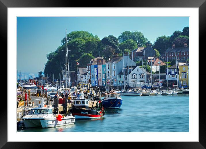 Beautiful Weymouth Harbour  Framed Mounted Print by Alison Chambers