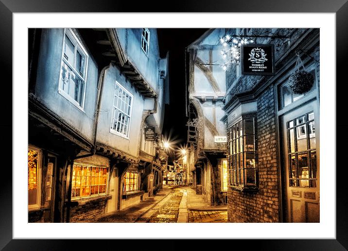 The Shambles Beautiful Glow Framed Mounted Print by Alison Chambers