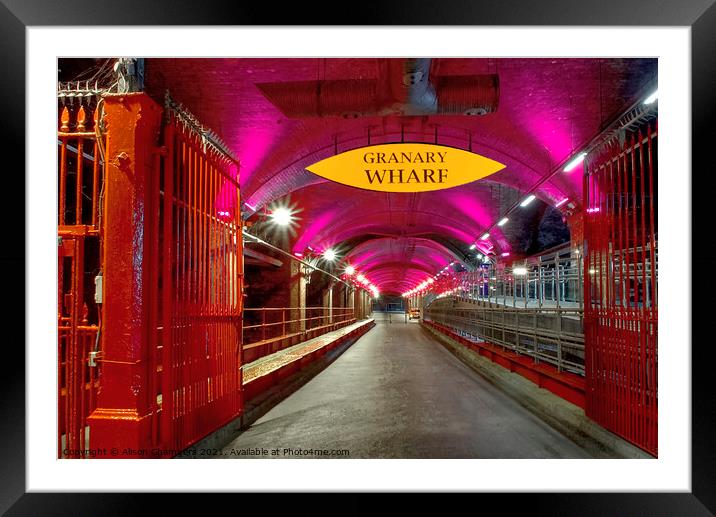 Leeds Granary Wharf Framed Mounted Print by Alison Chambers