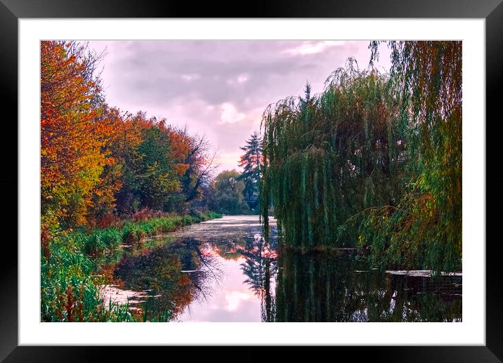Elsecar Canal Framed Mounted Print by Alison Chambers