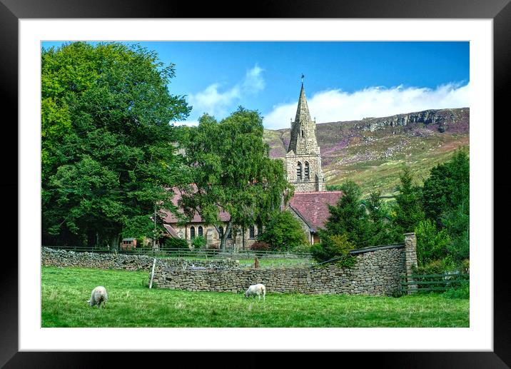 Edale Framed Mounted Print by Alison Chambers
