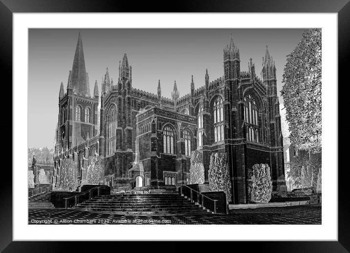 Wakefield Cathedral  Framed Mounted Print by Alison Chambers