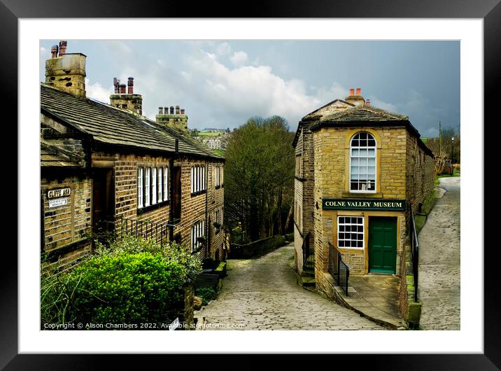 Golcar Huddersfield  Framed Mounted Print by Alison Chambers