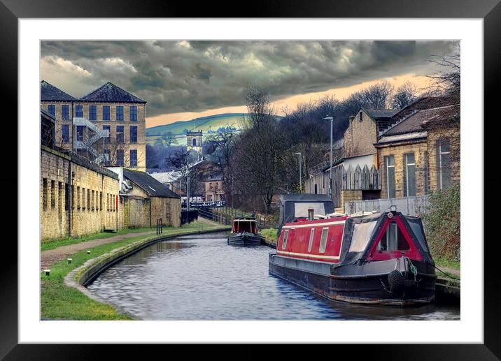 Huddersfield Narrow Canal Framed Mounted Print by Alison Chambers