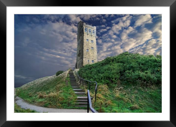 Castle Hill Huddersfield  Framed Mounted Print by Alison Chambers