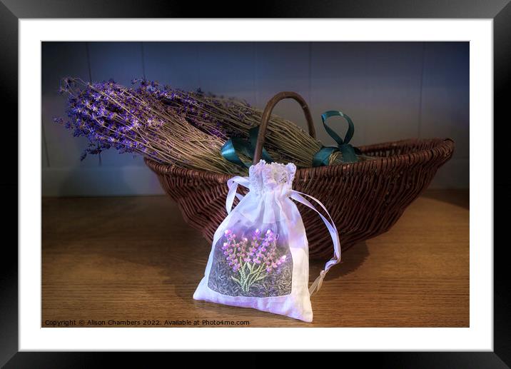 Country Lavender  Framed Mounted Print by Alison Chambers