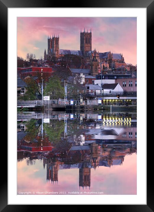 Cathedral Reflections  Framed Mounted Print by Alison Chambers