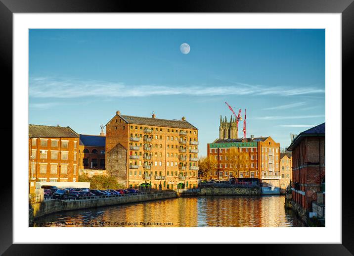 Call The Moon, Leeds Framed Mounted Print by Alison Chambers