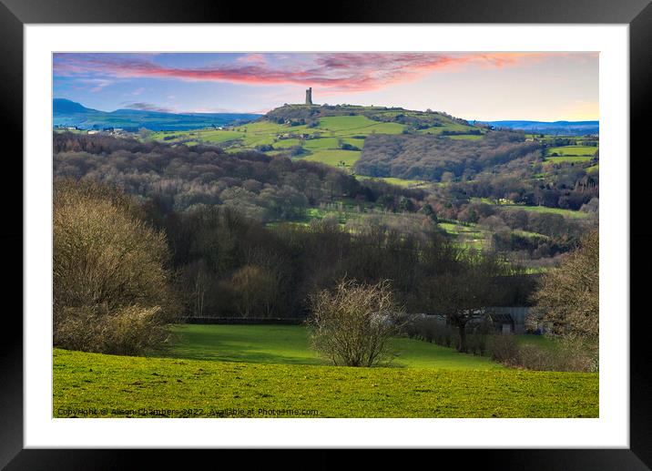 Castle Hill Landscape Framed Mounted Print by Alison Chambers
