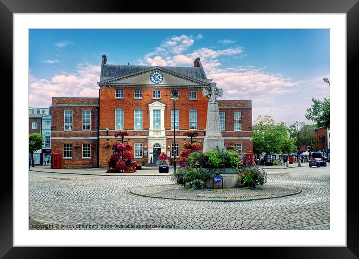 Taunton Market House, Somerset   Framed Mounted Print by Alison Chambers
