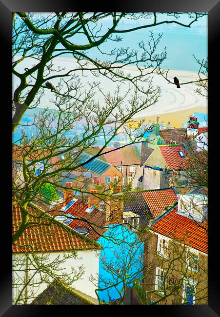Scarborough Old Town Framed Print by Alison Chambers