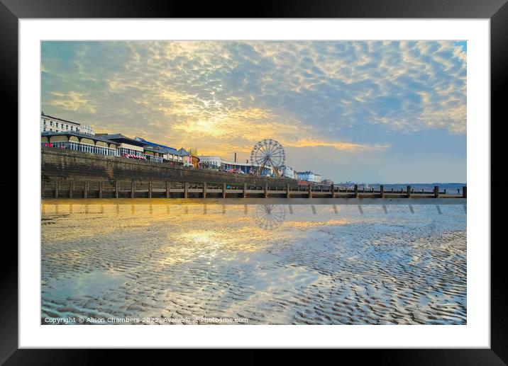 Bridlington Beach    Framed Mounted Print by Alison Chambers