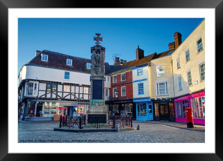 Canterbury Butter Market Framed Mounted Print by Alison Chambers