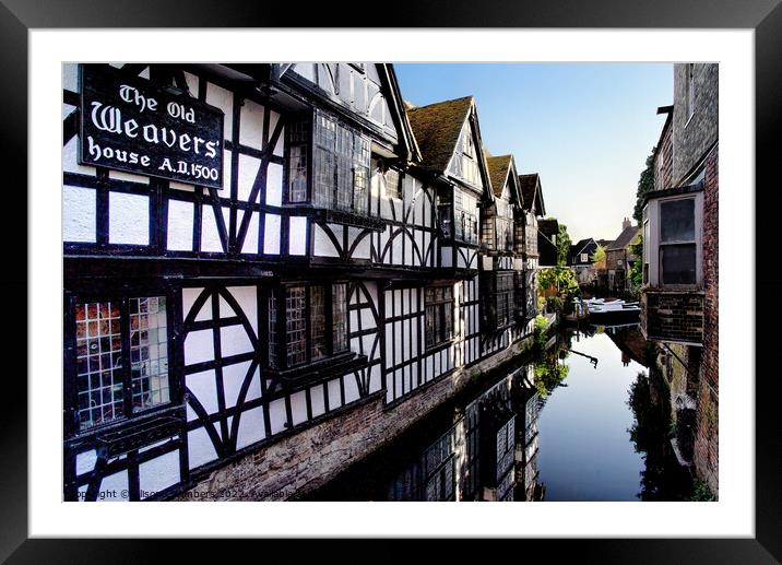 The Old Weavers House, Canterbury  Framed Mounted Print by Alison Chambers