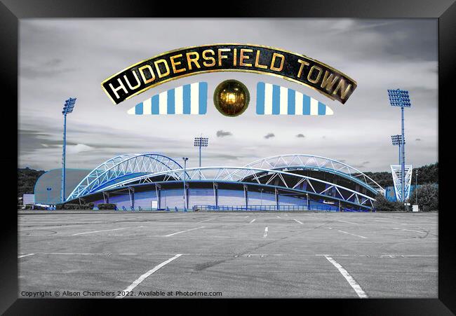 Huddersfield Town FC Framed Print by Alison Chambers