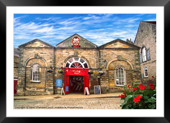 Richmond Market Hall Yorkshire  Framed Mounted Print by Alison Chambers