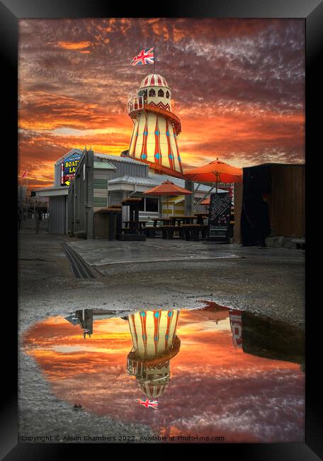 Skegness Lincolnshire  Framed Print by Alison Chambers