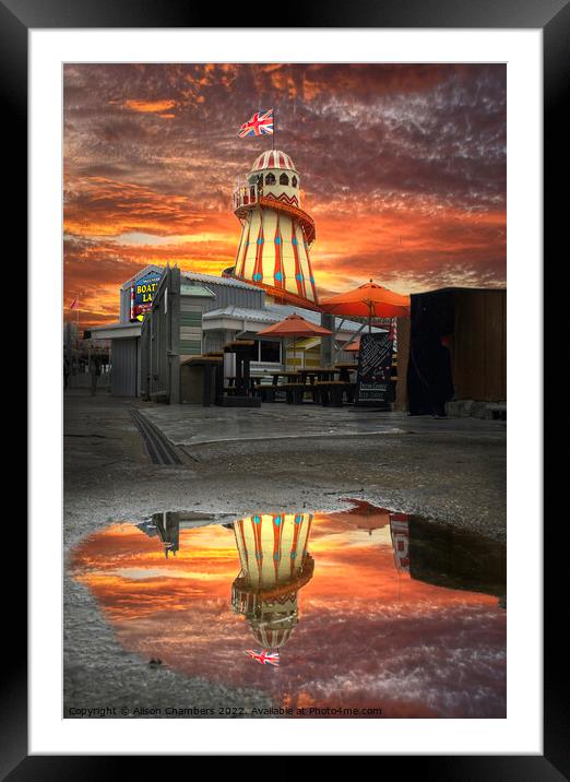 Skegness Lincolnshire  Framed Mounted Print by Alison Chambers