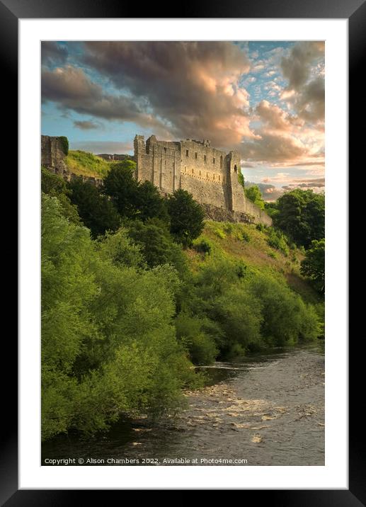 Richmond Castle North Yorkshire  Framed Mounted Print by Alison Chambers