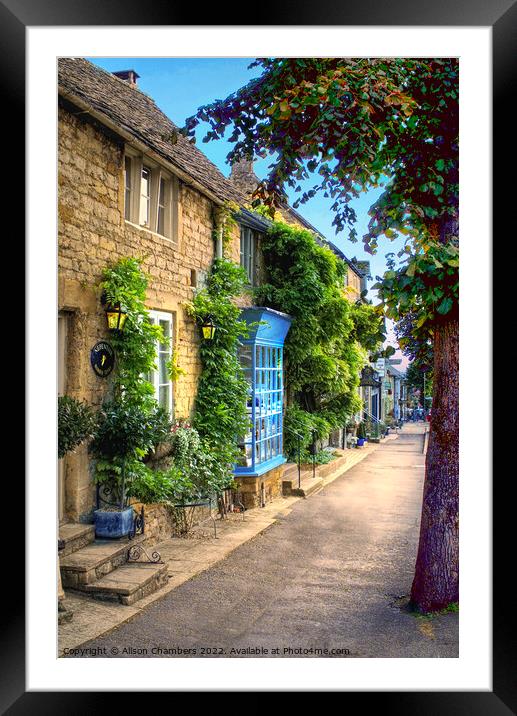 Stow On The Wold Framed Mounted Print by Alison Chambers