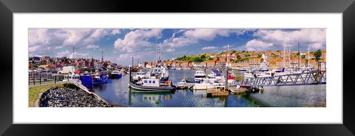 Whitby Harbour North Yorkshire  Framed Mounted Print by Alison Chambers