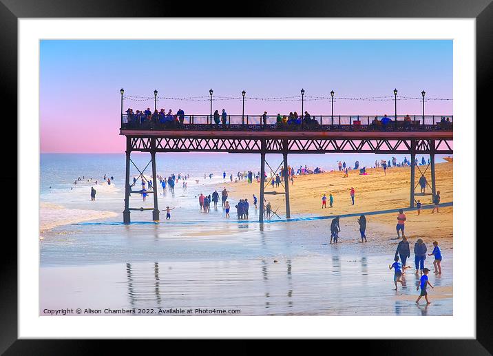 Skegness Pier Framed Mounted Print by Alison Chambers