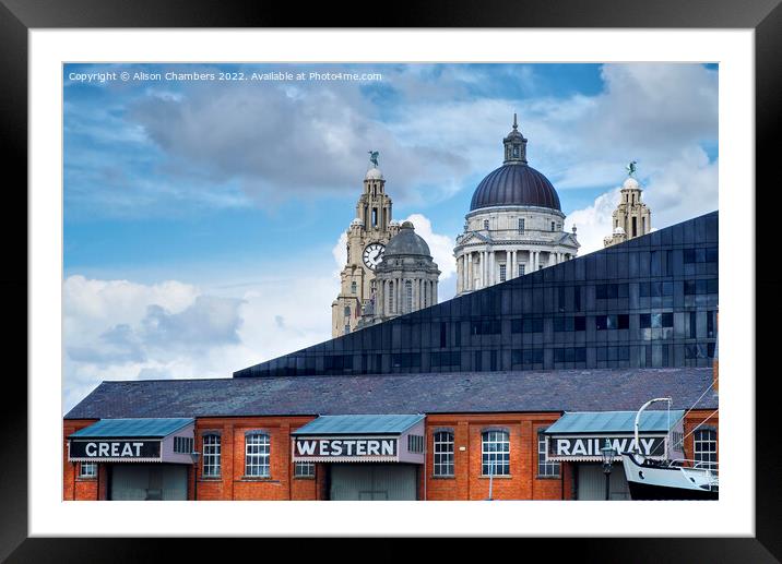 Liverpool Great Western Railway Framed Mounted Print by Alison Chambers