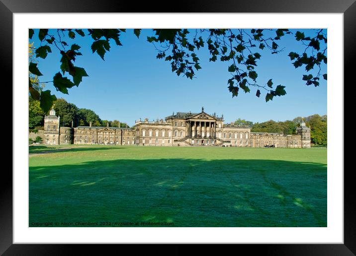 Wentworth Woodhouse Framed Mounted Print by Alison Chambers