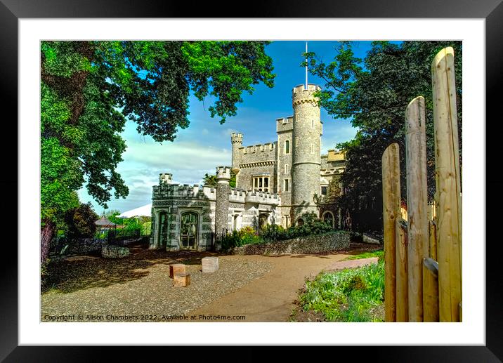 Whitstable Castle Framed Mounted Print by Alison Chambers