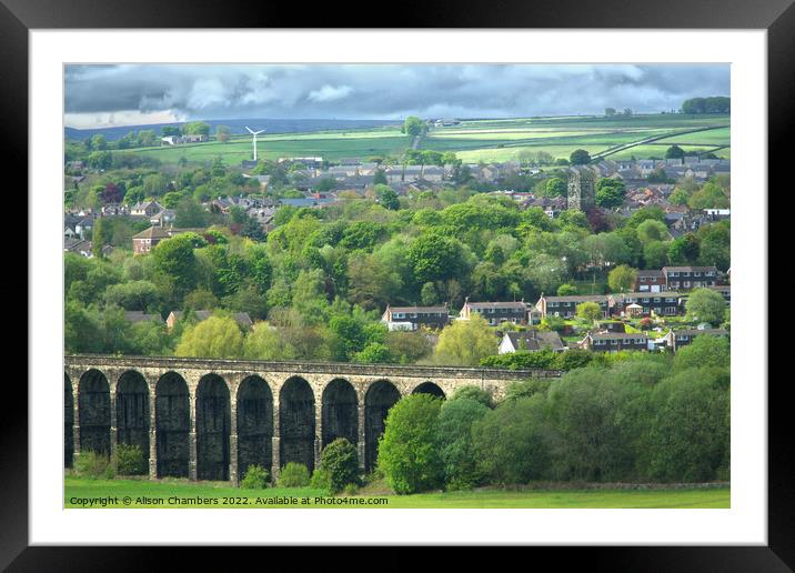 Penistone Viaduct Framed Mounted Print by Alison Chambers
