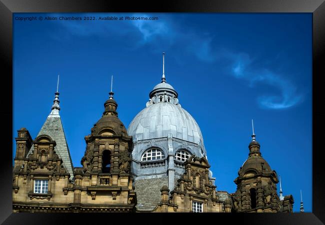 Leeds Kirkgate Market Rooftop Framed Print by Alison Chambers