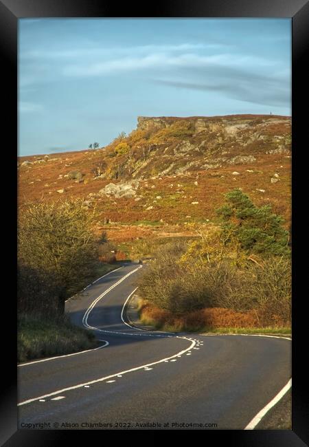 Burbage Edge Framed Print by Alison Chambers