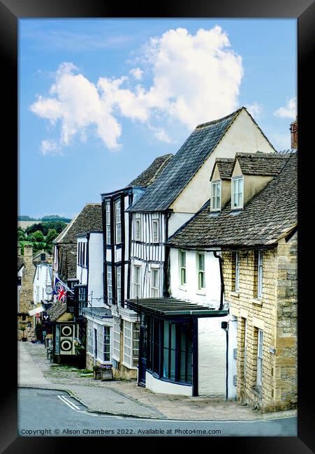 Burford Oxfordshire  Framed Print by Alison Chambers