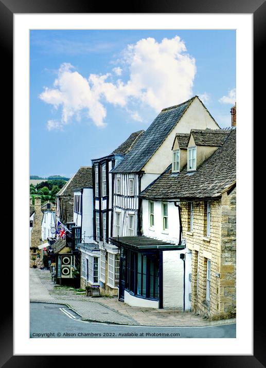 Burford Oxfordshire  Framed Mounted Print by Alison Chambers