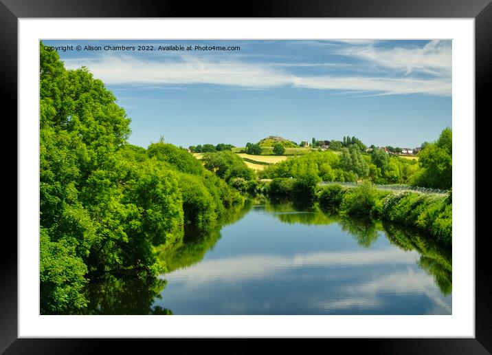 Wakefield River Calder Framed Mounted Print by Alison Chambers