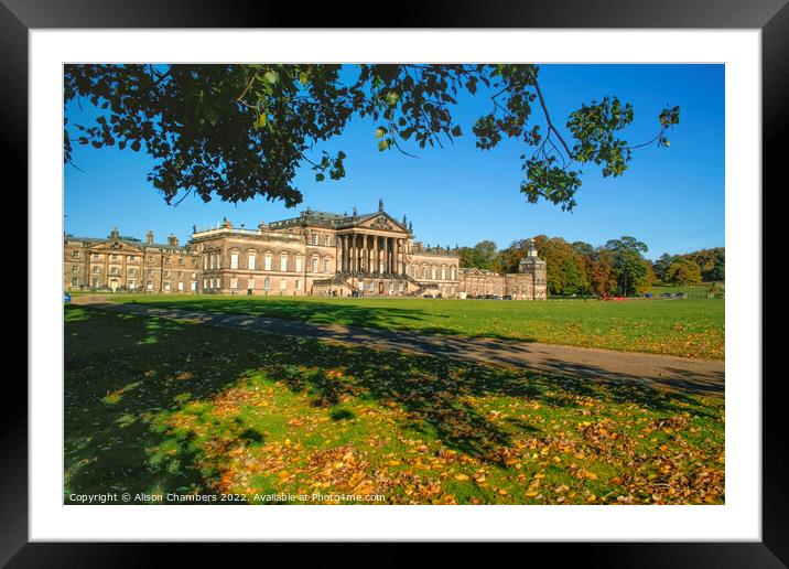 Wentworth Woodhouse Rotherham Framed Mounted Print by Alison Chambers