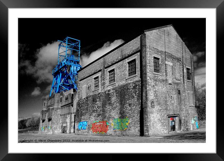 Barnsley Main Colliery Framed Mounted Print by Alison Chambers