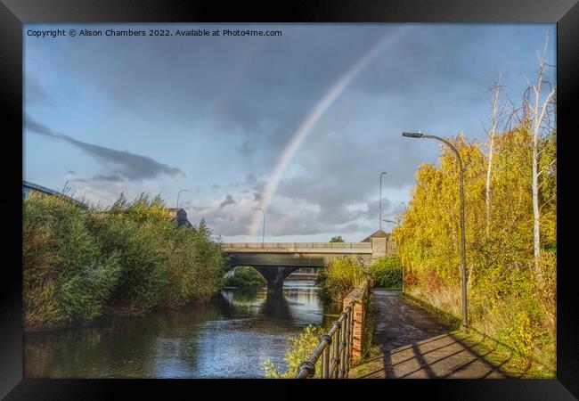 Abyssinia Bridge Sheffield  Framed Print by Alison Chambers