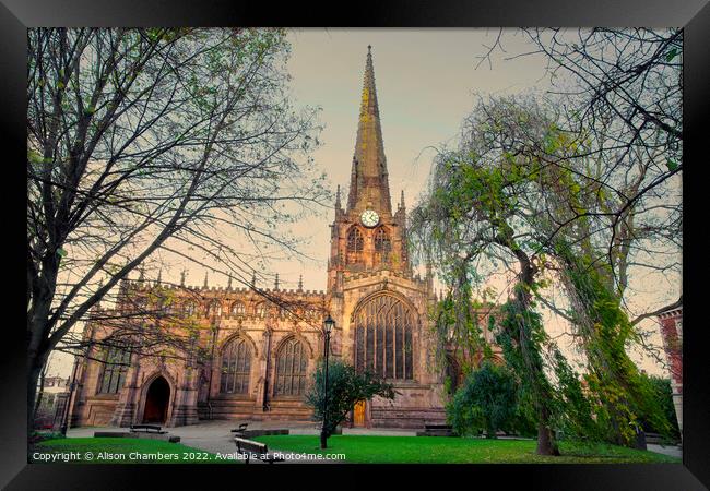 Rotherham Minster Framed Print by Alison Chambers